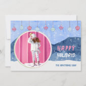 Cartes Pour Fêtes Annuelles Décor photo du paysage hivernal (Devant)