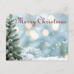 Cartes Pour Fêtes Annuelles Décor simple et élégant Flocon de neige Joyeux Noë