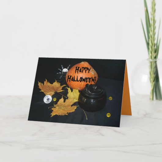 Cartes Pour Fêtes Annuelles Décoration Citrouille d'Halloween (Devant)