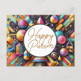 Cartes Pour Fêtes Annuelles Décoration de fête multicolore de vœux juifs de Po