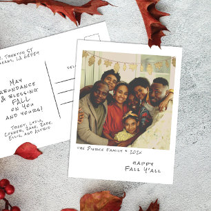 Cartes Pour Fêtes Annuelles Décoration de feuille d'automne en faux foil - Pho