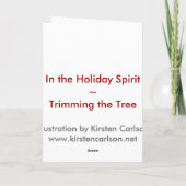 Cartes Pour Fêtes Annuelles Décoration de l'arbre (Dos)