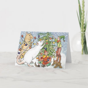 Cartes Pour Fêtes Annuelles Décoration de l'arbre noble