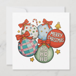 Cartes Pour Fêtes Annuelles Décoration de Noël Arc Joyeux Xmas Ho Bonhomme de 