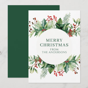 Cartes Pour Fêtes Annuelles Décoration de Noël élégante