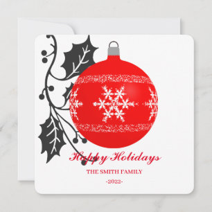 Cartes Pour Fêtes Annuelles Décoration de Noël élégante