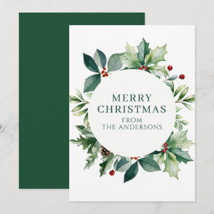 Cartes Pour Fêtes Annuelles Décoration de Noël élégante