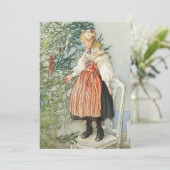 Cartes Pour Fêtes Annuelles Décoration du sapin de Noël - Carl Larsson (Debout devant)