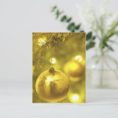 Cartes Pour Fêtes Annuelles Décoration Gold Holiday Tree (Debout devant)