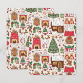 Cartes Pour Fêtes Annuelles Décoration Motif de Noël (Devant / Derrière)