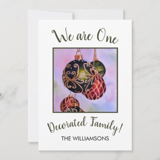 Cartes Pour Fêtes Annuelles Décorations de Noël (Devant)