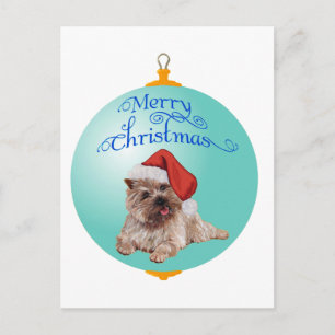 Cartes Pour Fêtes Annuelles Décorations de Noël de Terrier Cairn