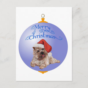 Cartes Pour Fêtes Annuelles Décorations de Noël de Terrier Cairn