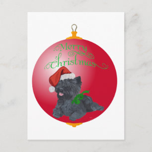 Cartes Pour Fêtes Annuelles Décorations de Noël de Terrier Cairn