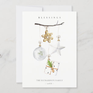 Cartes Pour Fêtes Annuelles Décorations de Noël Étoile Cookie Chime Bénédictio
