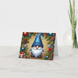 Cartes Pour Fêtes Annuelles Décorations festives de Noël Gnome de Noël 