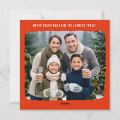 Cartes Pour Fêtes Annuelles Decorative Christmas JOY holly berries (Dos)