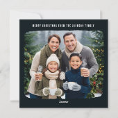 Cartes Pour Fêtes Annuelles Decorative Happy Holidays holly berries (Dos)