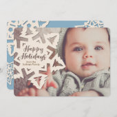 Cartes Pour Fêtes Annuelles Découpe de papier personnalisée pour les fêtes Flo (Devant / Derrière)