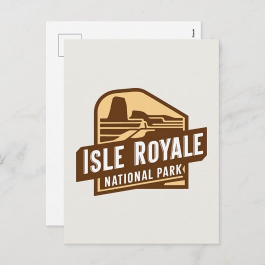 Cartes Pour Fêtes Annuelles Découvrez le parc national de l'Isle Royale (Devant / Derrière)