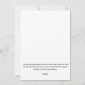 Cartes Pour Fêtes Annuelles Découvrez l'Oasis (Dos)