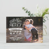 Cartes Pour Fêtes Annuelles Découvrir la typographie de Noël (Debout devant)