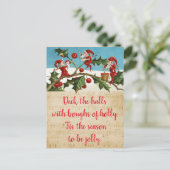 Cartes Pour Fêtes Annuelles Découvrir les halls avec des bouges de saint (Debout devant)