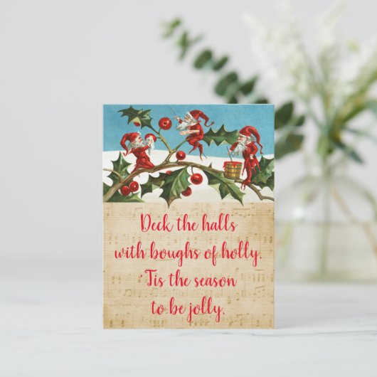 Cartes Pour Fêtes Annuelles Découvrir les halls avec des bouges de saint (Debout devant)