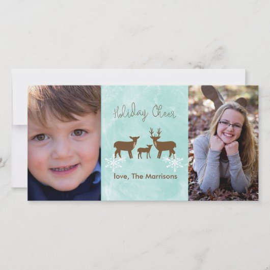 Cartes Pour Fêtes Annuelles Deer (Devant)