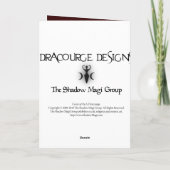 Cartes Pour Fêtes Annuelles Déesse de houx de Noël (Dos)