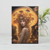 Cartes Pour Fêtes Annuelles Déesse d'enseignant d'or (Debout devant)