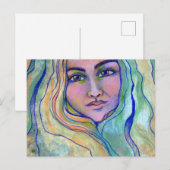 Cartes Pour Fêtes Annuelles Déesse des mers (Devant / Derrière)