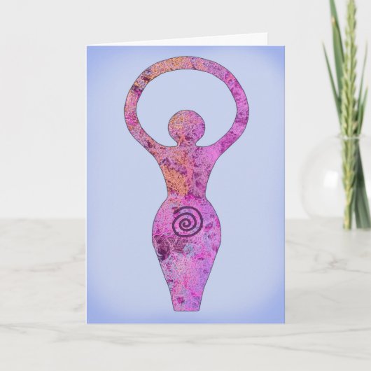 Cartes Pour Fêtes Annuelles Déesse spirale (Devant)