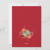 Cartes Pour Fêtes Annuelles Défilement du Nouvel An chinois (Dos)