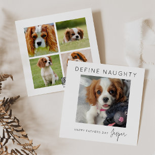 Cartes Pour Fêtes Annuelles Définir Naughty 5 photos en collage Fête des P