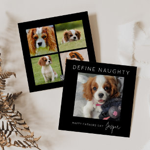 Cartes Pour Fêtes Annuelles Définir Naughty   5 photos en collage   Fête des P