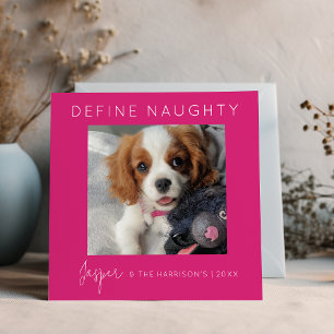 Cartes Pour Fêtes Annuelles Définir Naughty 5 photos en collage Noël
