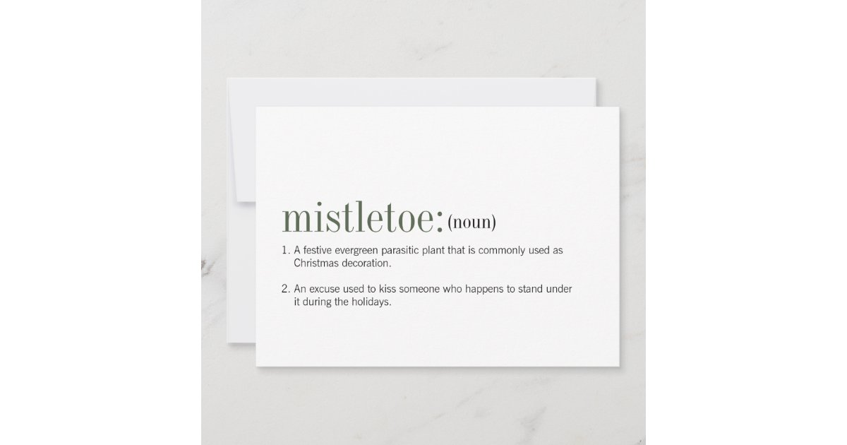 Cartes Pour Fetes Annuelles Definition De Gui De Noel Zazzle Be