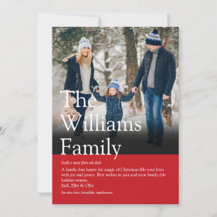 Cartes Pour Fêtes Annuelles Définition de la famille moderne Photo de Noël