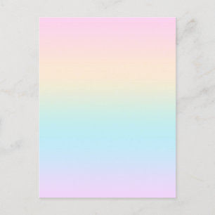 Cartes Pour Fêtes Annuelles dégradé de couleur pastel