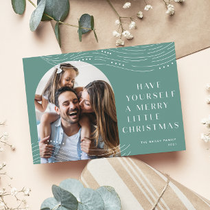 Cartes Pour Fêtes Annuelles Dégustation hivernale Noël photo unique