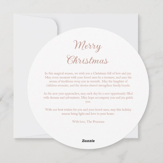 Cartes Pour Fêtes Annuelles Delicate Deep Plum Glitter Holy Nativity Christmas (Dos)