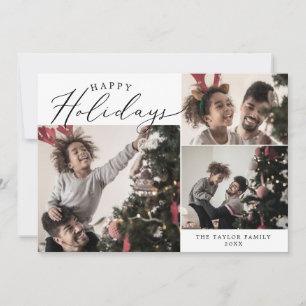 Cartes Pour Fêtes Annuelles Delicy Happy Holidays 4 Photo Family Newsletter