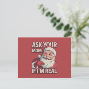 Cartes Pour Fêtes Annuelles Demandez à votre maman si je suis vraiment drôle P