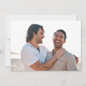 CARTES POUR FÊTES ANNUELLES DEMI-ARCH SIMPLE NOËL VACANCES DEUX PHOTOS (Dos)