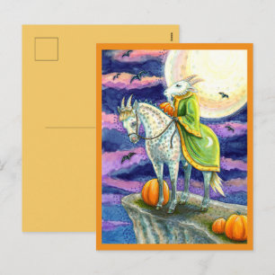 CARTES POUR FÊTES ANNUELLES DÉMON BOUC, CHEVAL SÛR DE SES PIEDS FANTASY HALLOW