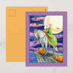CARTES POUR FÊTES ANNUELLES DÉMON BOUC, CHEVAL SÛR DE SES PIEDS FANTASY HALLOW