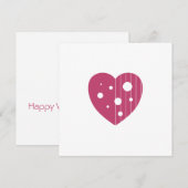 Cartes Pour Fêtes Annuelles Dentelle d'amour (Devant / Derrière)