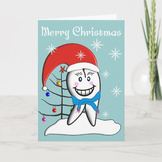 Cartes Pour Fêtes Annuelles Dentist Christmas Toot CardsWith Tooth Decorations (Devant)