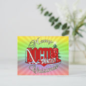 CARTES POUR FÊTES ANNUELLES DENTISTE DE NOËL (Debout devant)